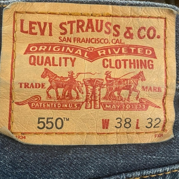 Levi's 550 Jeans Men’s 38 X 32 Blue Denim Relaxed Fit Straight Leg Vintage Y2K - Picture 6 of 9